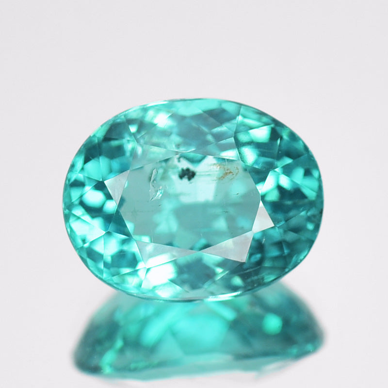 Blue Green Beauty 2.61 Cts Natural Apatite Oval Cut Brazil