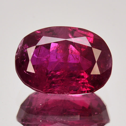 Certified 2.14 Cts Natural Ruby Oval Unheated Burma